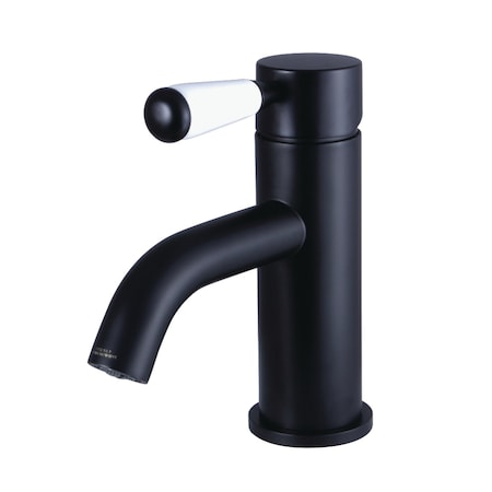 Fauceture LS8220DPL Paris Single-Handle Bathroom Faucet W/Push Pop-Up, Matte Blk LS8220DPL